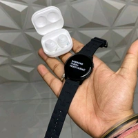 Most Awaited Budget Combo | Royal Combo Offer, Active 2 Smartwatch And Galaxy Buds Fe Super Quality - White