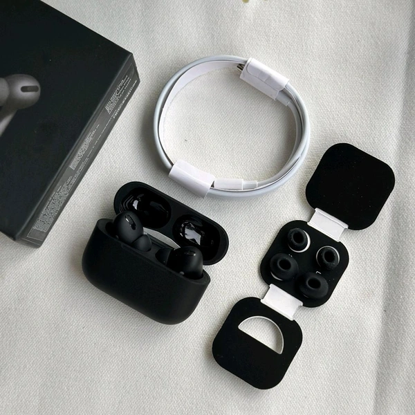 Air Pro 2 Black Usa With Type-C Charging Case | Pop-Up Connection For Apple Devices | Both For Android And IPhone - 1 Month Cybzone Warranty