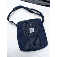 Denim Vintage High-Capacity Canvas Slouchy Shoulder Bag | Ultra Sporty Messenger Sling Bag For Multipurpose Use - Blue, 1 Month Stitching Warranty