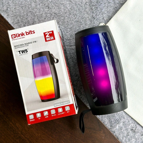 Portable RGB Light Wireless Outdoor MP3 Music Player Party Bass Wireless Sound MINI Speaker
