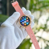 Smartwatch Generation 9 - 2024 Diamond Design With Dual Belts | One Silicon Strap And One Metal