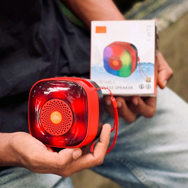 Portable Bluetooth Speaker Dynamic Thunder Sound With Rgb Light 5 W Bluetooth Speaker Multicolor, Stereo Channel - STB3