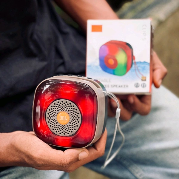 Portable Bluetooth Speaker Dynamic Thunder Sound With Rgb Light 5 W Bluetooth Speaker Multicolor, Stereo Channel - STB4
