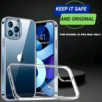 Keephone Crystal Clear Transparent Slim Hard Back Cover for iPhone 15 Series - iPhone 15