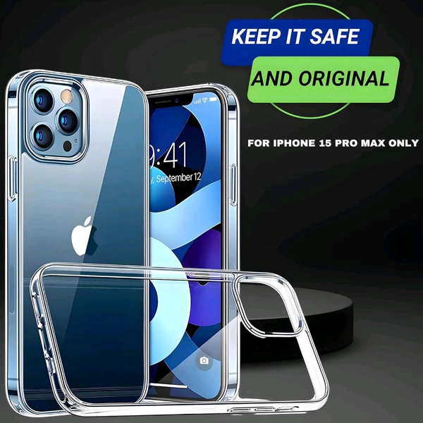 Keephone Crystal Clear Transparent Slim Hard Back Cover for iPhone 15 Series - iPhone 15