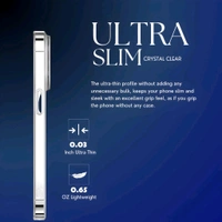 Keephone Crystal Clear Transparent Slim Hard Back Cover for iPhone 15 Series - iPhone 15