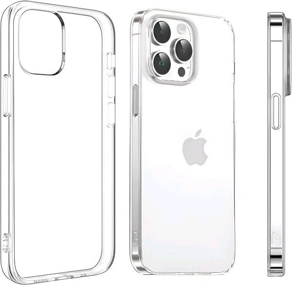 Keephone Crystal Clear Transparent Slim Hard Back Cover for iPhone 15 Series - iPhone 15 Pro Max
