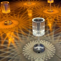 Crystal Diamond Table Lamp,Touch Control Below Lamp with Remote Control