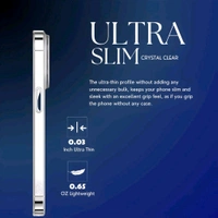 Keephone Crystal Clear Transparent Slim Hard Back Cover for iPhone 13 Series - iPhone 13 Pro Max