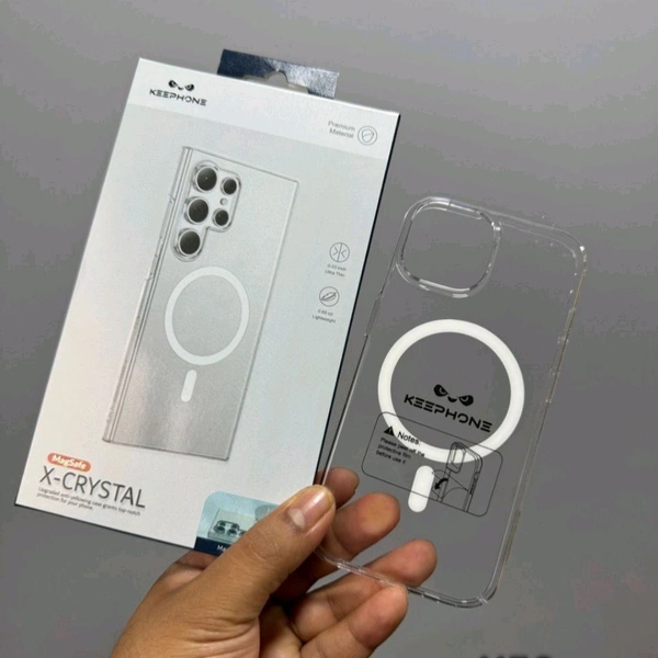 Keephone Crystal Clear Transparent Slim Hard Back Cover for iPhone 12 Series With MagSafe Support - iPhone 12