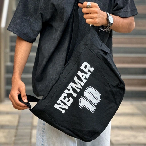 Vintage High-capacity Canvas Slouchy Tote Bag | Ultra Sporty Messenger Sling Bag For Multipurpose Use - SRF1