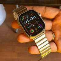 The Very First Time Series Ultra 2 With Premium Metal Strap, Dynamic 3d Curved High Quality Display - Silver