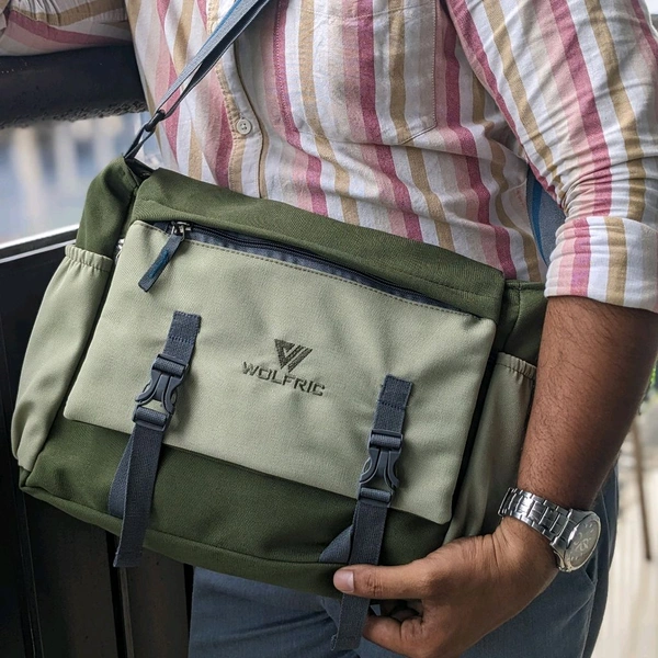 College Bag/Cross Bag, New Men's Leisure Crossbody Bag Multi functional Outdoor Shoulder Bag Waist Bag Fashion Small Body Bag Wearing Belt Hanging Bag - SRB2