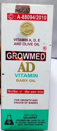 GROWMED AD Vitamin Baby Oil - 100 ml