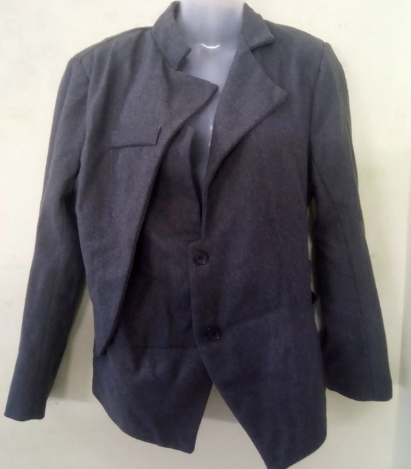 Woolen Coat  - Gray, L