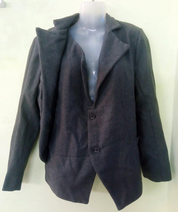 Woolen Coat  - Gray, L