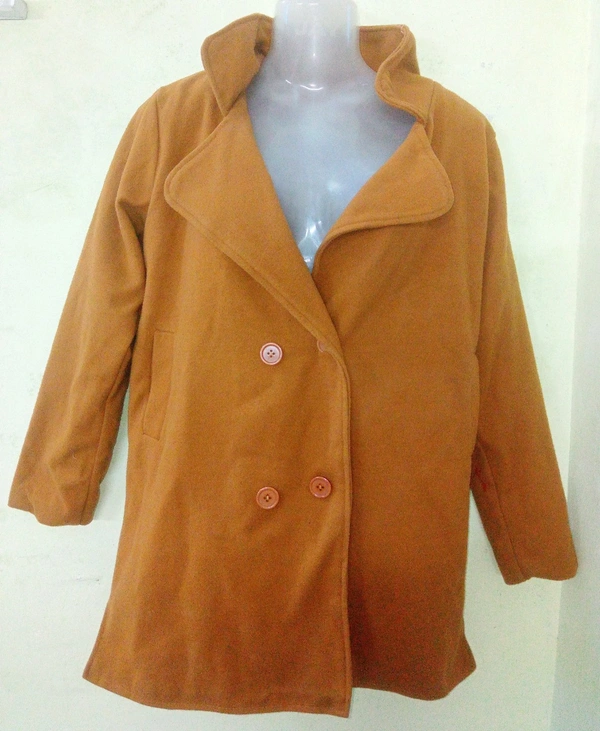 Woolen Coat  - Xl, Brown