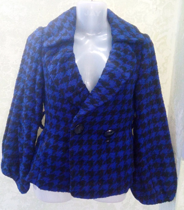 Woolen Coat X1 - Blue, L