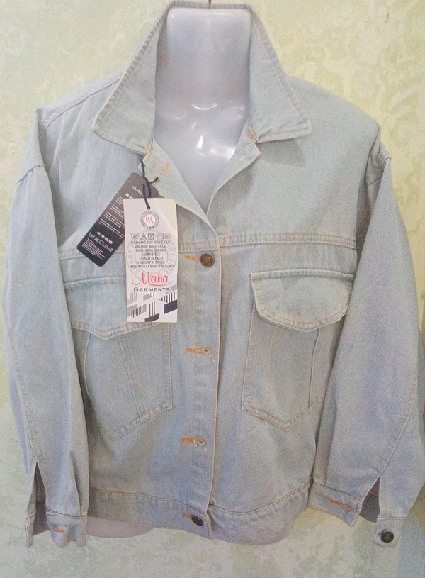 Denim Jacket - Gray, XL