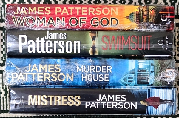 Set of 4 Hardcover Books - James Patterson, 400 to 600, 24 x 25 x 28