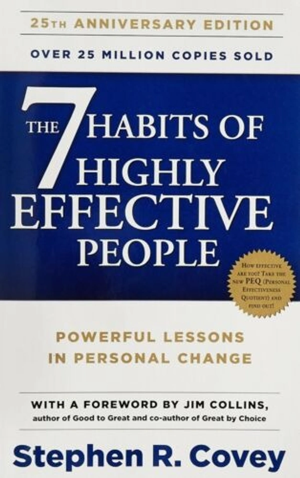 The 7 Habits of Highly Effective People - 23.4 x 15.6 x 1.9 cm, R. Stephen Covey, 375 Pages Paperback