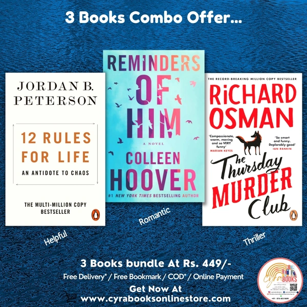 3 Books Combo Set Offer - Various Authors, 300 To 500, 18cm x 16cm x 13cm
