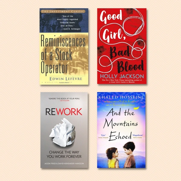 4 Books Set - SELF HELP, THRILLER, FICTION - Various Authors, 300 to 600 Paperback