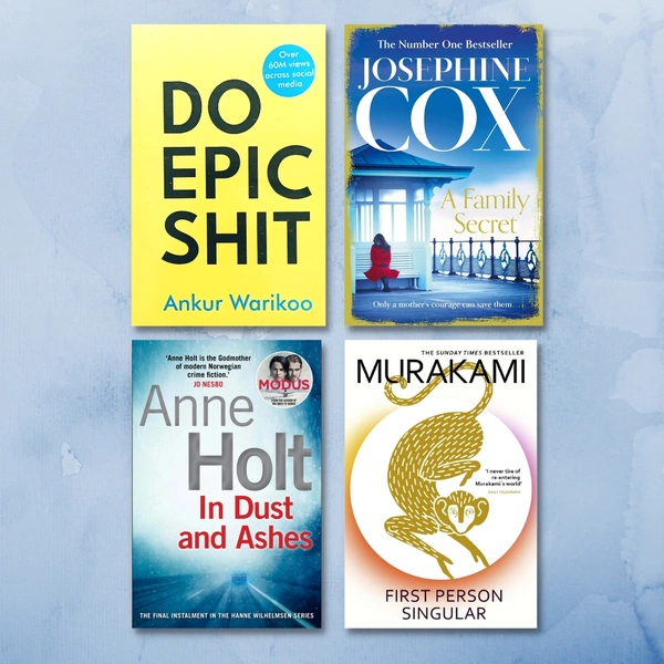 4 Books Set - SELF HELP, THRILLER, FICTION - Various Authors, 300 to 500 Paperback