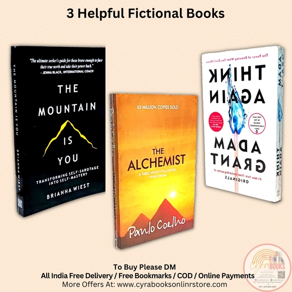 3 Books Set - SELF HELP, FICTION - Various Authors, 300 to 500