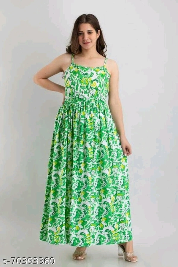 AJ19ES49AName: AJ19ES49AFabric: RayonSleeve Length: SleevelessPattern: PrintedNet  - Green, L