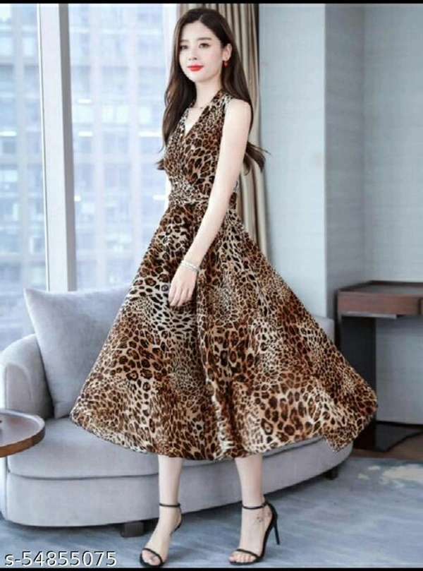  Classy Graceful Women Dresses - Brown, XL 