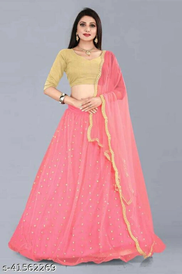 Charvi Graceful Women Lehenga - Pink, Free Size