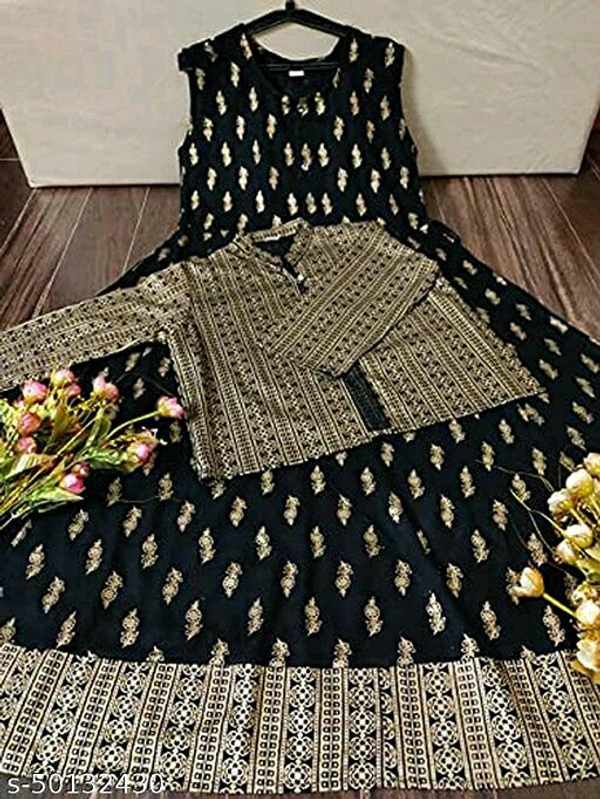 Chitrarekha Superior Kurtis - Black , XXL 