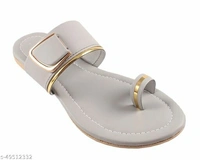Attractive women Flats - Grey, IND-5