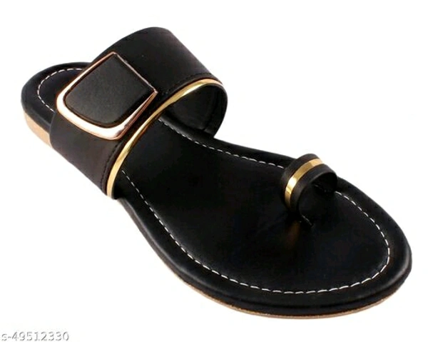 Attractive women Flats - BLACK , IND-7