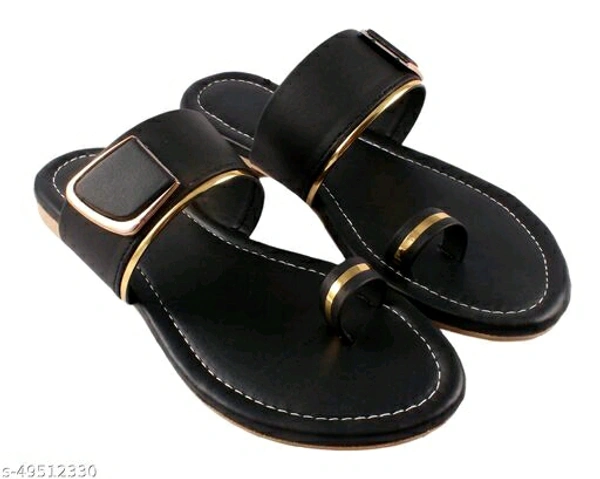 Attractive women Flats - BLACK , IND-9