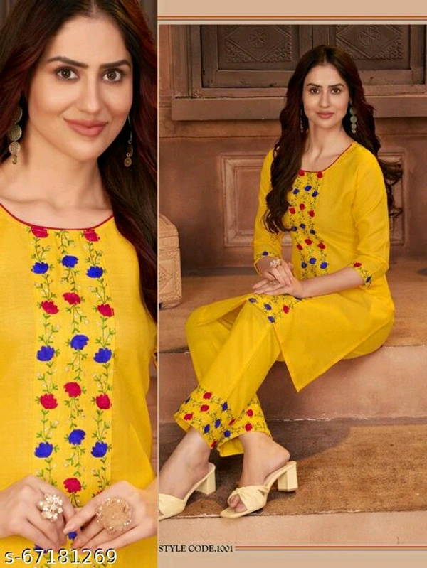 Kurta Sets - Yellow, L