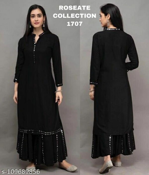Attractive Kurta Sets - Black , XL