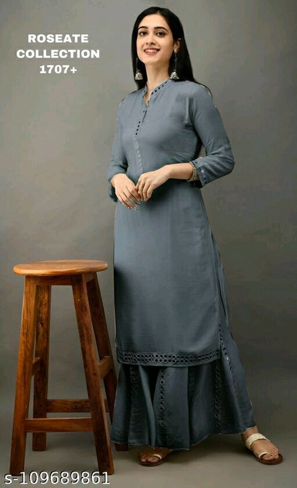 Attractive Kurta Sets - grey, M