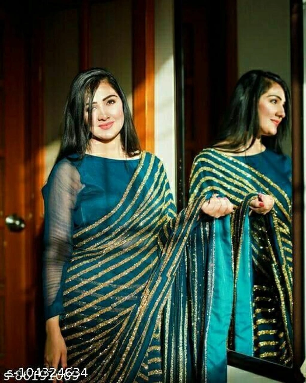 Aagam Alluring Sarees - Blue, Free Size