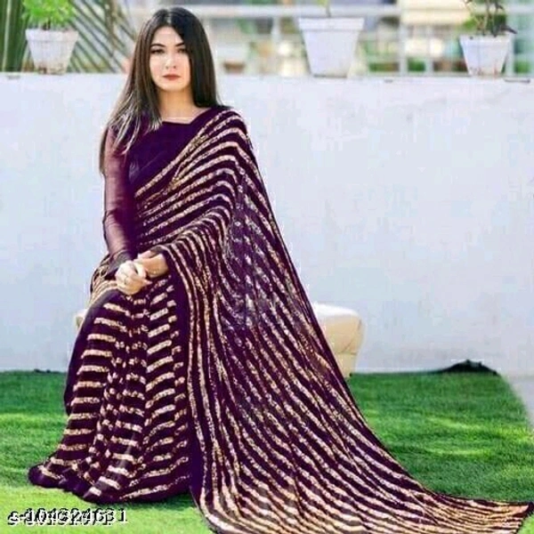 Aagam Alluring Sarees - Purple, Free Size