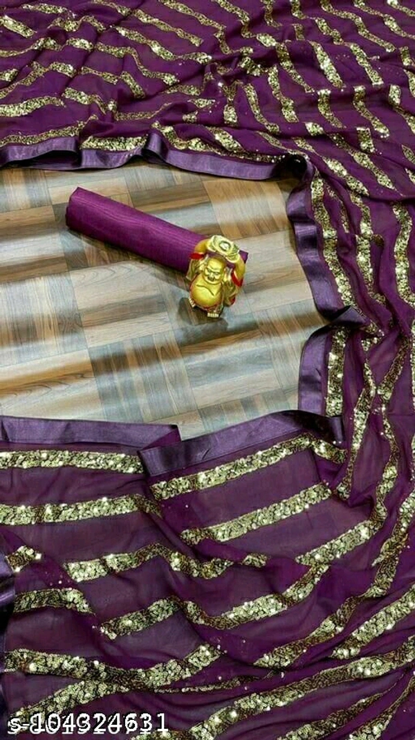 Aagam Alluring Sarees - Purple, Free Size