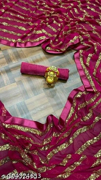 Aagam Alluring Sarees - Pink, Free Size
