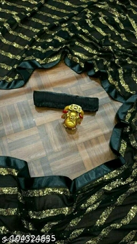 Aagam Alluring Sarees - Black, Free Size