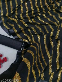 Aagam Alluring Sarees - Black, Free Size