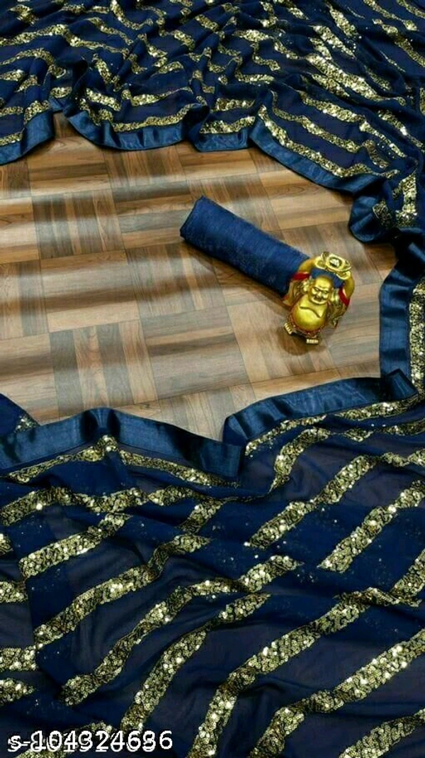 Aagam Alluring Sarees - Dark Blue, Free Size