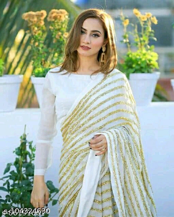 Aagam Alluring Sarees - white, Free Size