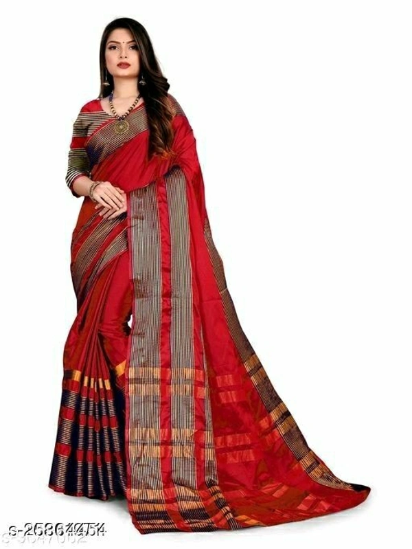 Abhisarika Superior Sarees - Red, Free Size