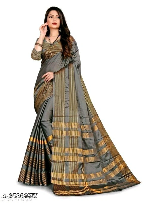 Abhisarika Superior Sarees - Grey, Free Size