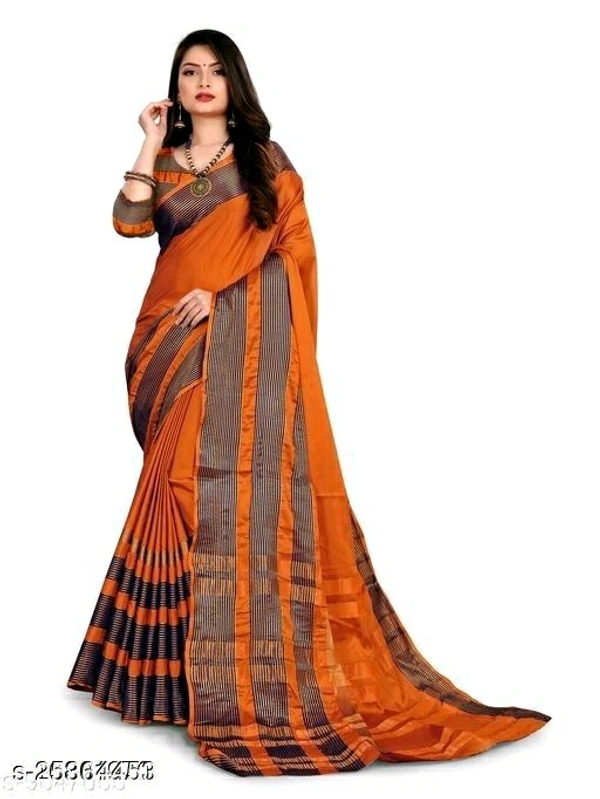 Abhisarika Superior Sarees - Orange, Free Size